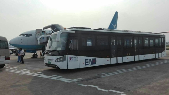 Fully Aluminum Body Airport Bus 110 Passengers  24m2 Standing Area